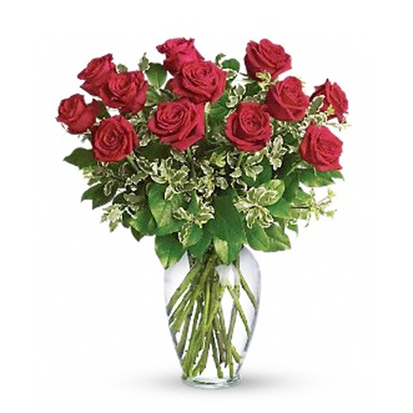 Blooms Reston: Doz. Red Long-stemmed Roses